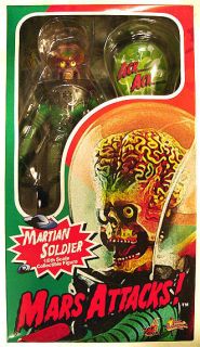 Sideshow Hot Toys Mars Attacks Martian Soldier 1 6 Scale Figure MIB