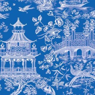 Caspari 2 5 Rolls Blue Chinoiserie Toile Gift Wrap Wrapping Paper
