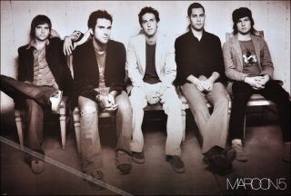 Maroon 5 Rock Band Music Poster 23x34 inches RARE