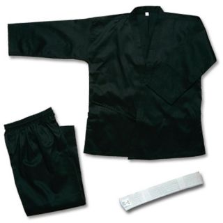 Martial Arts Karate Taekwondo Juno Medium Weight Uniform Black Size 4