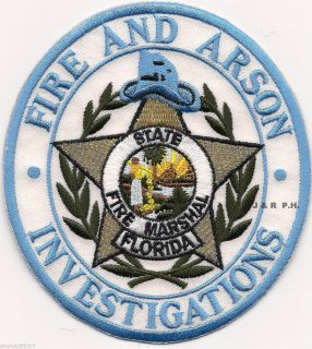 Florida State Fire Marshal Fire Arson Investigations Fire Patch