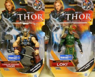 Marvel Studios Comic Series Lord of Asgard Thor and Loki 6 Figure Set