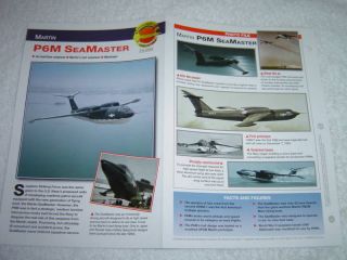 Martin P6M Seamaster Airplane Picture Booklet Brochure