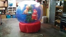 Gemmy 6 Santa Claus Globe Airblown Inflatable Christmas Outdoor Yard