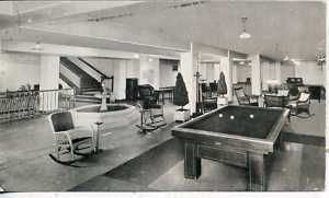 Martinsville Indiana Pool Table Billiards Hall Postcard
