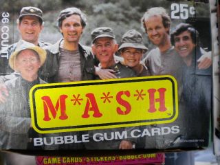 Mash TV Show Vintage Full Cards Box 1985