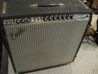 Super Reverb Amplifier Silverface Non Master Volume on Casters