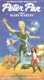 Peter Pan VHS 1990 Mary Martin NBC Live Stage Version
