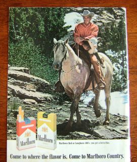 1969 Marlboro Country Cigarette Ad