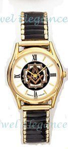 Blue Lodge Masonic Watch Expansion Band Blue Emblem on Dial