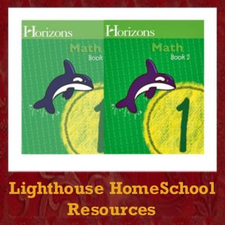 Alpha Omega Horizons Math Grade 1 Book 1 2 1st New