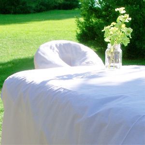 Charm™ 100 Cotton Massage Sheet Set White