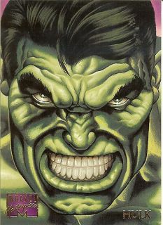 1995 Marvel Masterpieces Card 42 Hulk