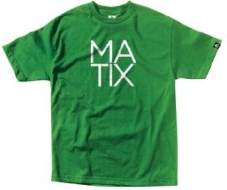Matix Monostack Regular Tee Green Skateboard T Shirt