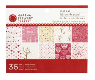 Stewart Crafts Valentines Day Mat Paper Pad Enchanted Woodland