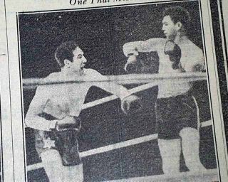 Jewish Boxer Max Baer Wins German Max Schmeling Heavyweight BOXING1933