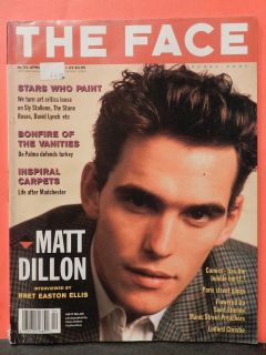 THE FACE MAGAZINE APRIL 1991 MATT DILLON 90210 SLYVESTER STALLONE