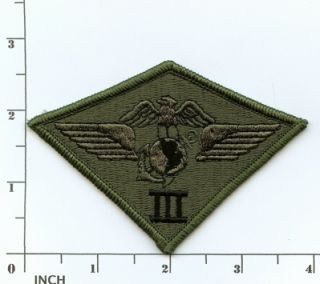 USMC 3rd Marine Air Wing Subdued OD Camo Patch 3rd Maw