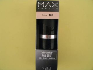 Max Factor Pan Stik Natural 101 Foundation Stick
