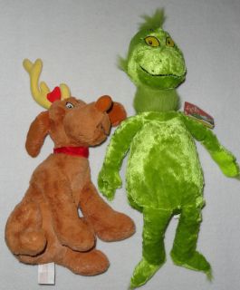 Kohls Cares for Kids Dr Suess Seuss Grinch Dog Max Plush Stuffed Toys