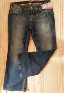 NWT WOMEN *MAURICES* BRIANNA FLARE DISTRESSED DENIM JEANS PLUS SIZE 16