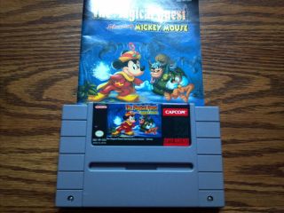 The Magical Quest starring Mickey Mouse (WITH MANUAL) (Super Nintendo