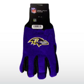 NFL McArthur Baltimore Ravens Sports Utility Gloves Polyester Fabric