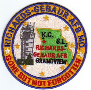 USAF Base Patch Richards Gebaur AFB MO Control Tower