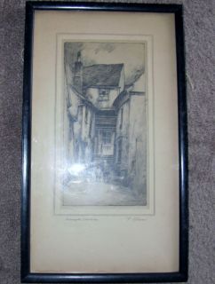 Antique Featherstone Robson Artist Signed Etching
