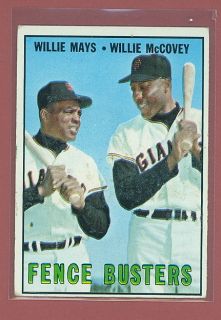 Willie Mays Willie McCovey Fence Busters Card 423 Fr GD