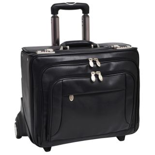 McKlein Sheridan Detachable Leather Wheeled Briefcase