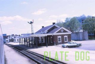Original Slide, Chesapeake & Ohio Maysville KY Train Station, Vintage