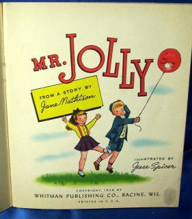 1948 Whitman Mr Jolly Childs SC Book Jane Mathison