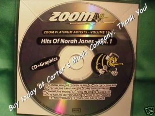 Norah Jones Zoom Karaoke 18 Come Away with Me Lonestar CD G