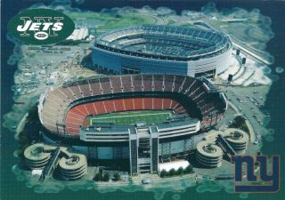 Old Giants Stadium New Meadowlands Stadium Postcard
