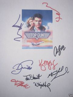 Signed Movie Script X9 Tom Cruise Val Kilmer Meg Ryan McGillis reprint
