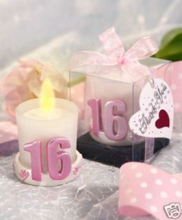 Pink Sweet 16 Sixteen Candle Holder Party Favor