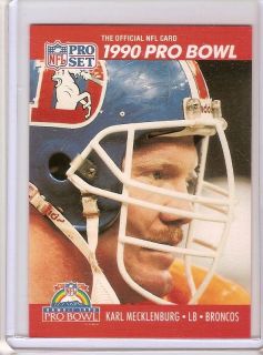 NFL Pro Set Trading Card 1990 Pro Bowl Karl Mecklenburg