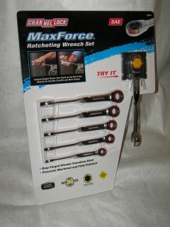 Channellock Maxforce 6 PC SAE Ratcheting Wrench Set New Style