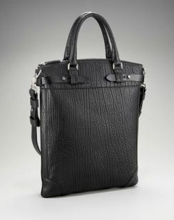 Ferragamo Mens Black Leather Maxime Tote Carry on Bag $2300