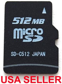 NEW 512mb Micro SD Phone Memory Card microSD tf 512 mb phone cell