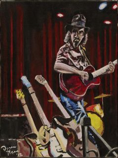 Painting of Americas Fiercest Songwriter  James McMurtry