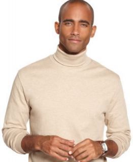 John Ashford Mens Sweaters XL Interlock Turtleneck White Long Sleeve