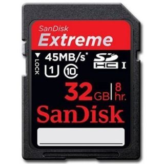 SanDisk Extreme SDHC 32GB 32G SD 45MB s Class 10 Memory Card SD