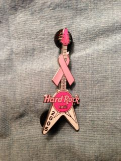 Rock Cafe Pin Breast Cancer 2005 Melissa Etheridge Collectibles