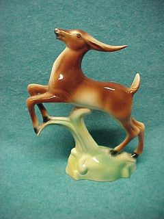 Stewart B McCullough California Pottery Leaping Gazelle Figurine