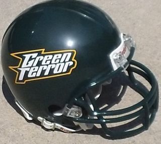 McDaniels College Green Terror Football Mini Helmet Western Maryland