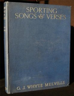 Whyte Melville Sporting Songs Verses Illustrated By Lionel Edwards