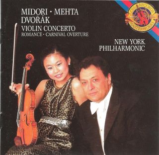 Dvorak Violin CTO Romance Carnival Overture w Midori Mehta Sony
