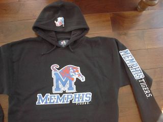 Memphis Tigers Embroidered Hooded Sweatshirt Large